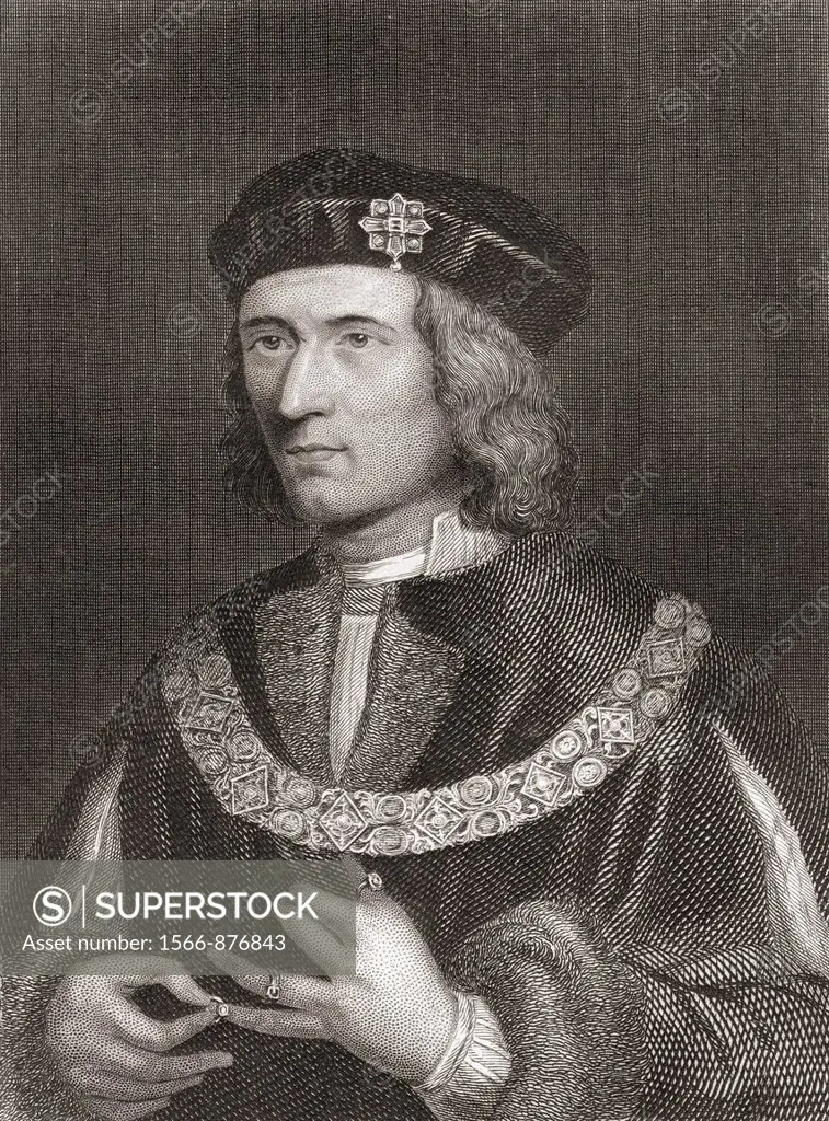 Richard III, 1452-1485  King of England  From The History of England published 1859