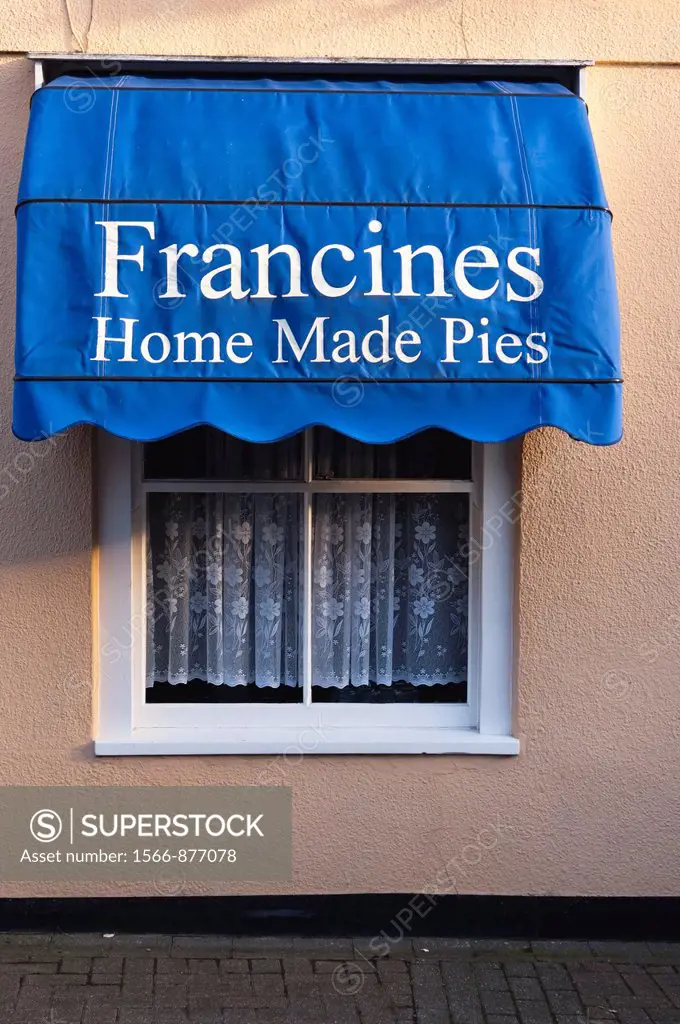 Francines Home Made Pies shop store in Halesworth , Suffolk , England , Britain , Uk