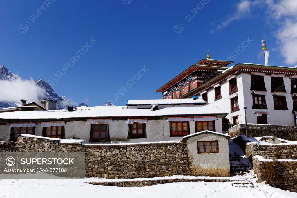 The buddhist Tengboche Monastery, Everest Region, Nepal