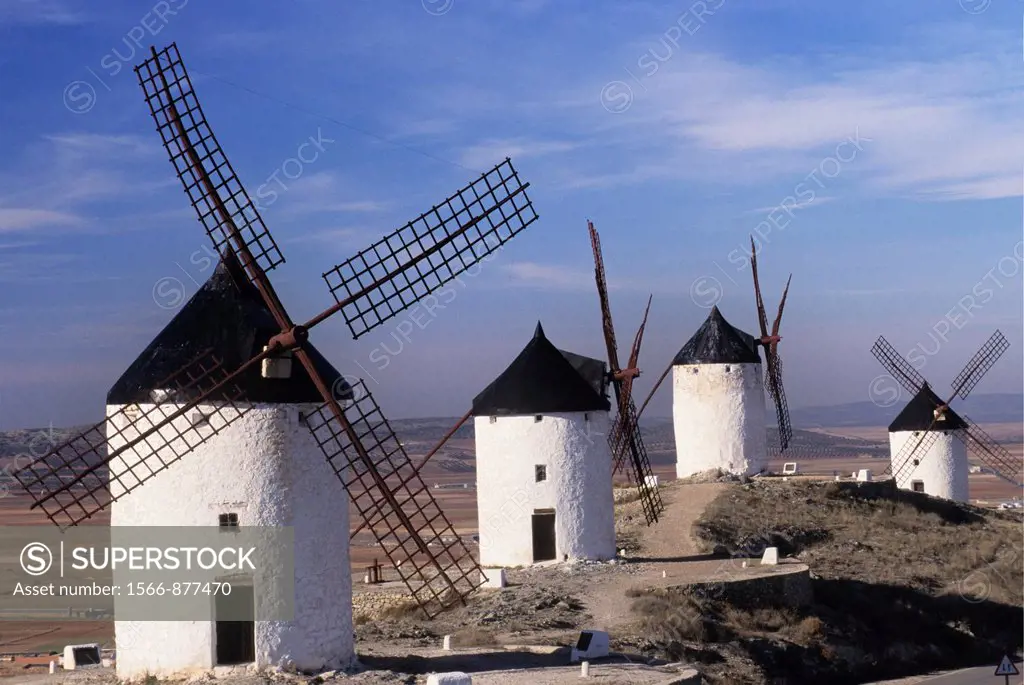 Windmills of Consuegra, Province of Toledo, autonomous community Castile-La Mancha, Spain, Europe