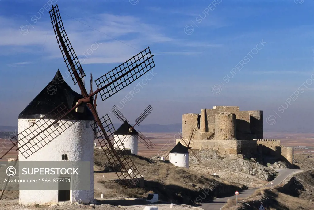 Windmills of Consuegra, Province of Toledo, autonomous community Castile-La Mancha, Spain, Europe