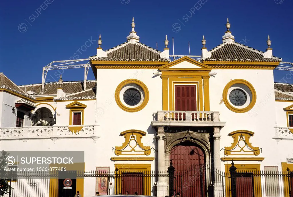 Plaza de toros de la Real Maestranza de Caballeria, Seville, Andalusia, Spain, Europe
