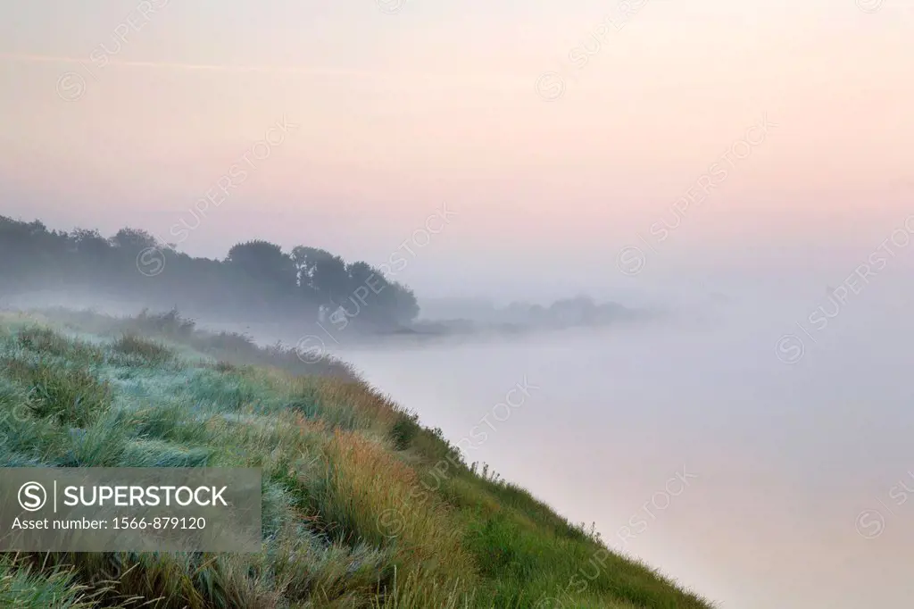 Misty Morning at Newnham on Severn Gloucestershire England