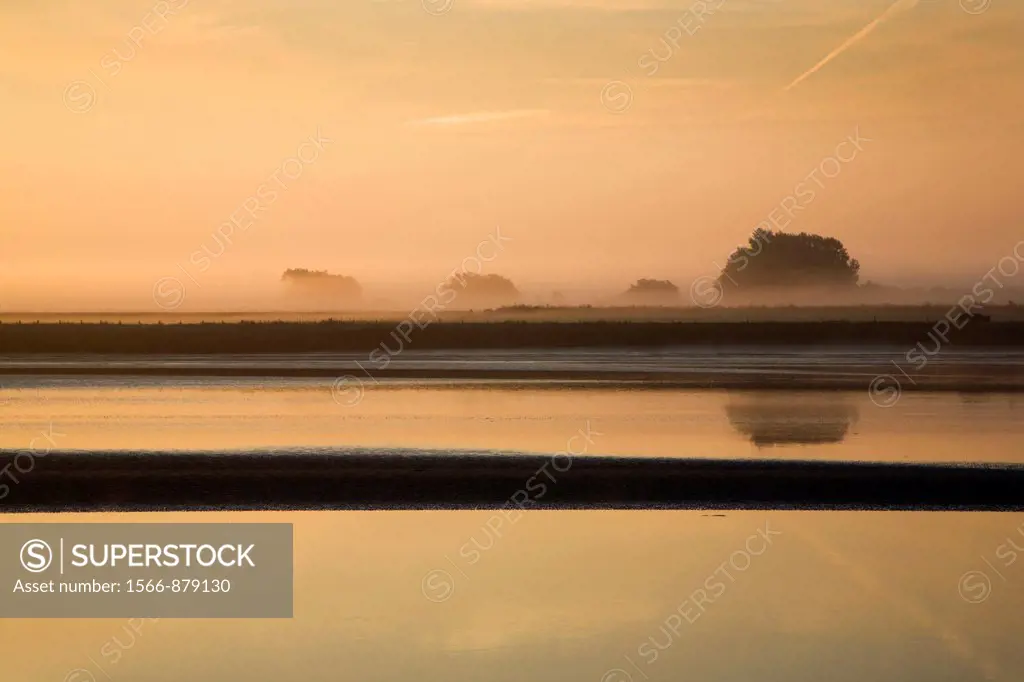 Misty Morning at Newnham on Severn Gloucestershire England