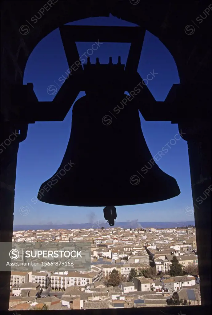 tower bell of the cathedral of Baeza, Province of Jaen, autonomous community of Andalusia, Spain, Europe