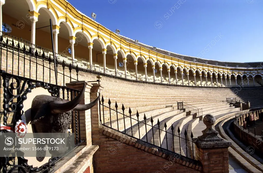 Plaza de toros de la Real Maestranza de Caballeria, Seville, Andalusia, Spain, Europe