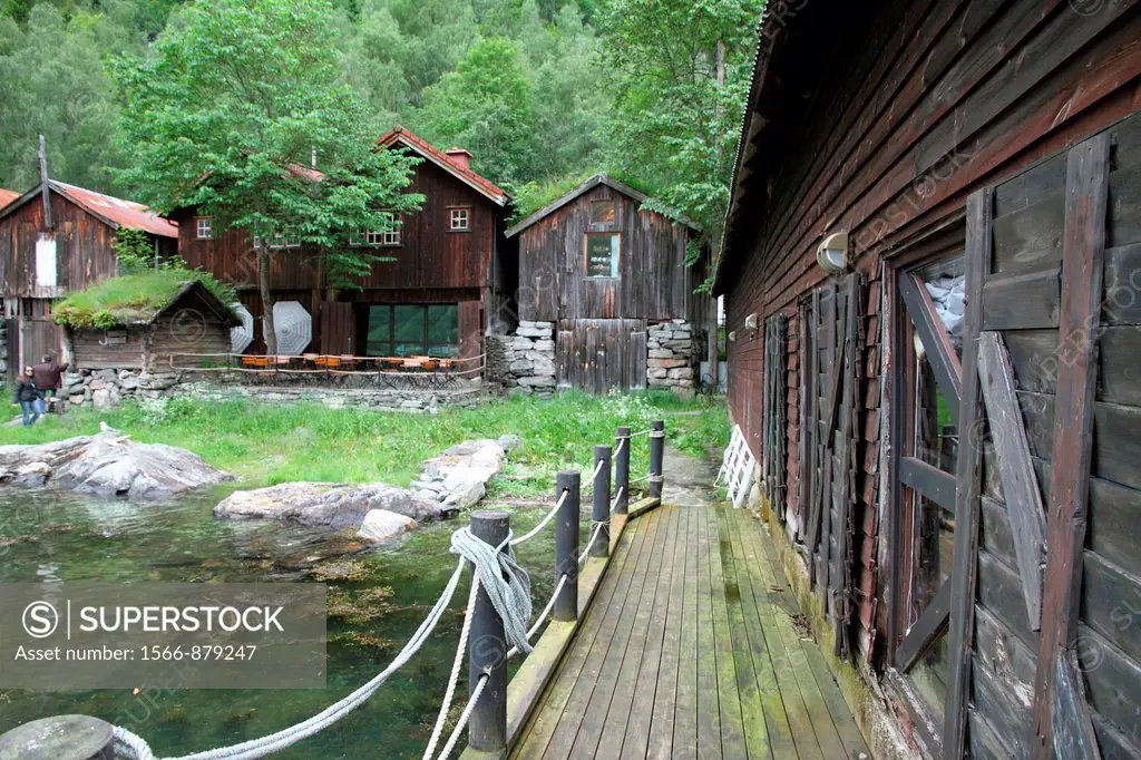 Village Geiranger, Geiranger fjord, Norway