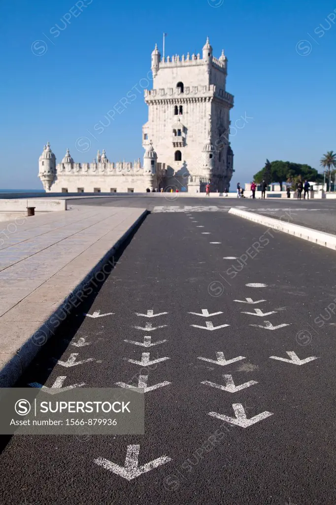 Torre de Belem, Belem Tower or Tower of St Vincent, Unesco World Heritage Site, Belem district, Lisbon, Portugal, Europe