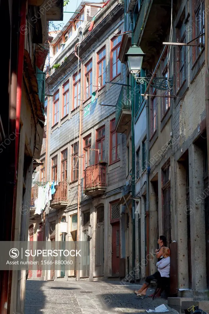 Barredo traditional district, Narrow street, Porto, Portugal, Unesco World Heritage Site