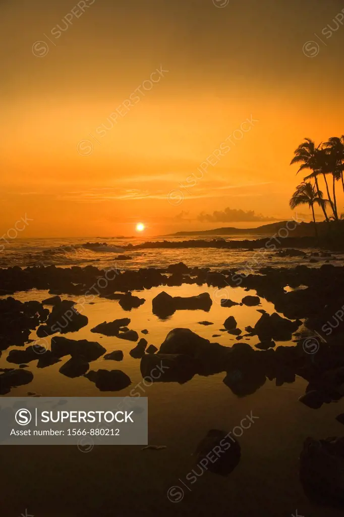 Sunset, Poipu, kauai, Hawaii