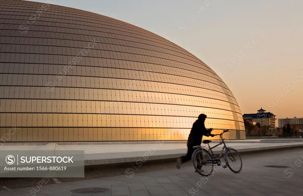 National Opera House building Paul Andreu architect,Beijing, China
