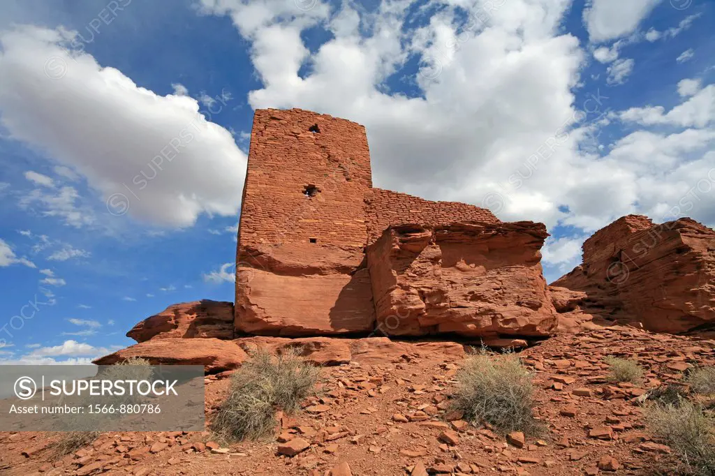 Wukoki Pueblo, Wupatki and Sunset Crater National Monuments, Arizona, USA