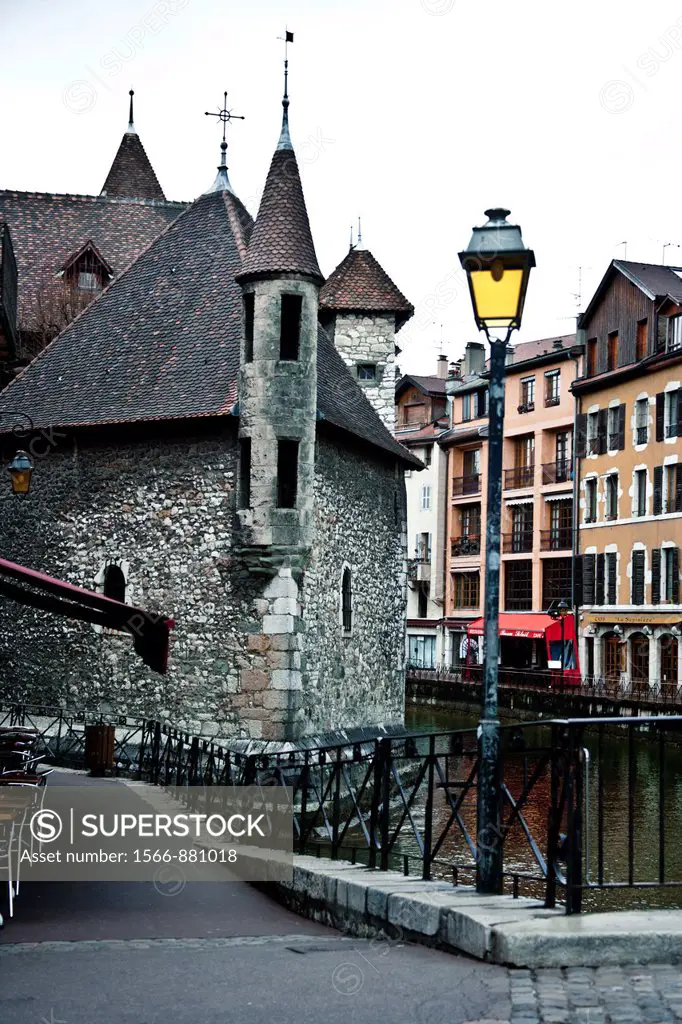 Palais de l´Isle castle in the centre of the Thiou, Annecy, France, Europe
