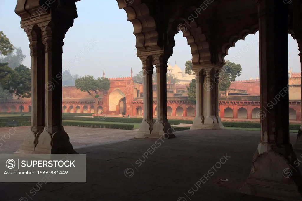 Diwan I Am Hall of Public Audience at Agra Fort, Agra, India