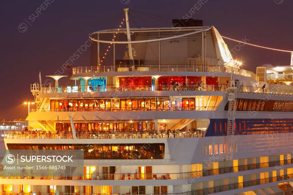 Cruise ship Aida in Las Palmas port, Gran Canaria, Canary Islands, Spain