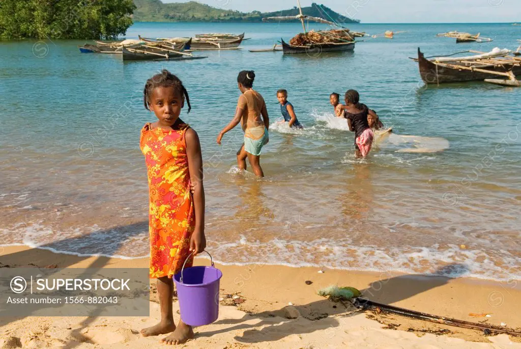 village of Ambatozavavy, Nosy Be island, Republic of Madagascar, Indian Ocean