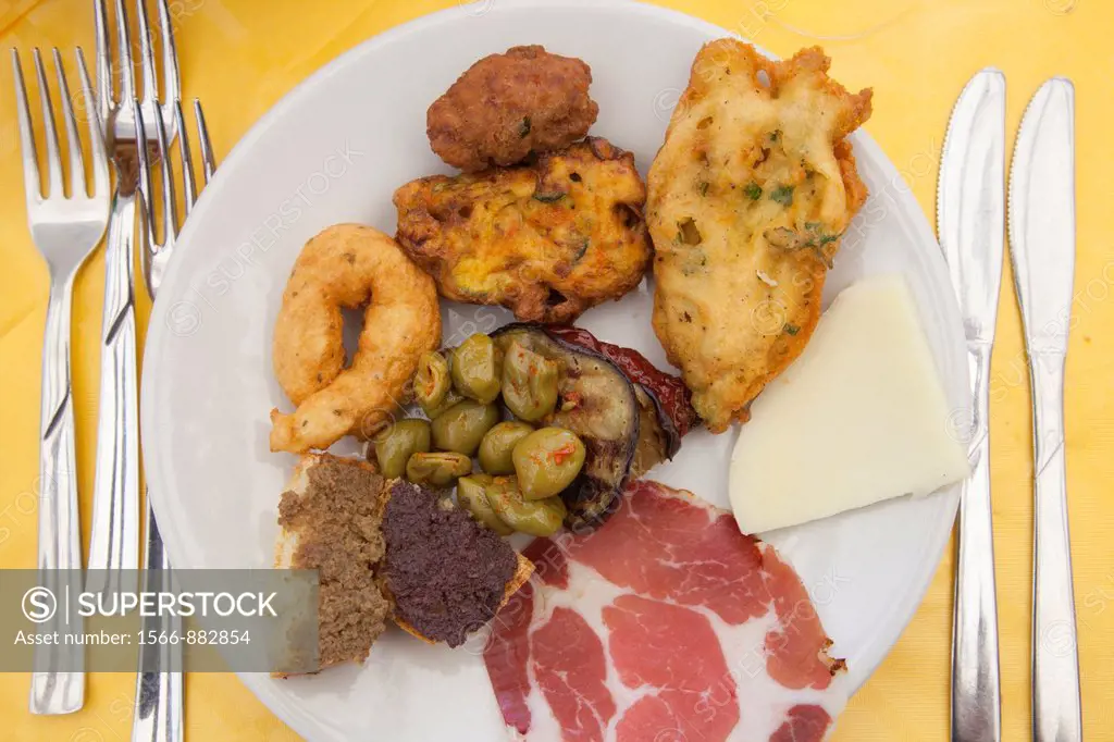 appetizer, typical food, santa severina village, calabria, italy, europe