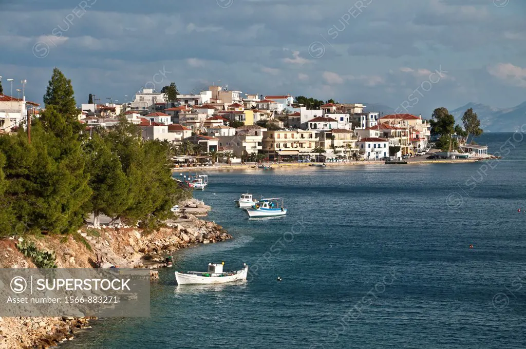 the northern harbour, at Ermioni, Argolis, Peloponnese, Greece