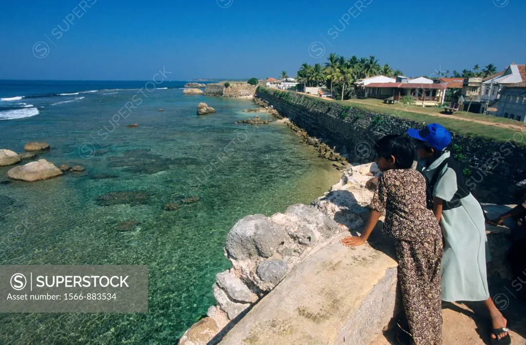 Fortification wall of old Fort, Galle , Sri Lanka