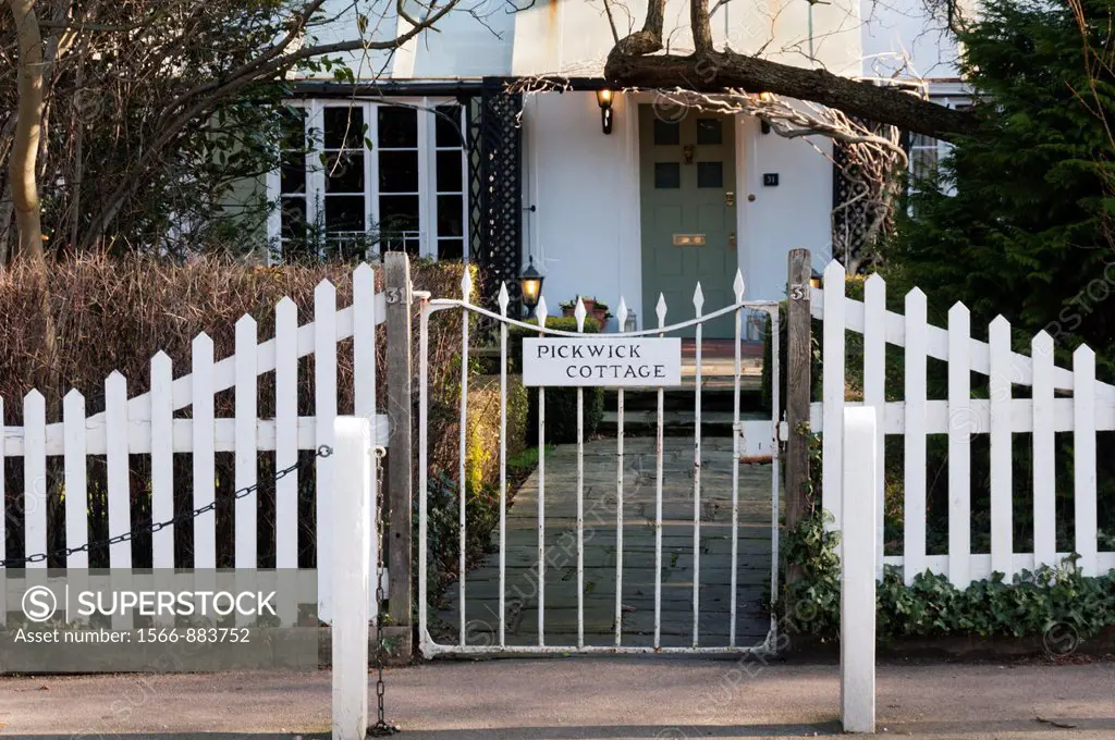 Europe, England, London - Pickwick Cottage in Dulwich Village, believed to be the house Dickens had in mind for Mr Pickwick´s retirement.