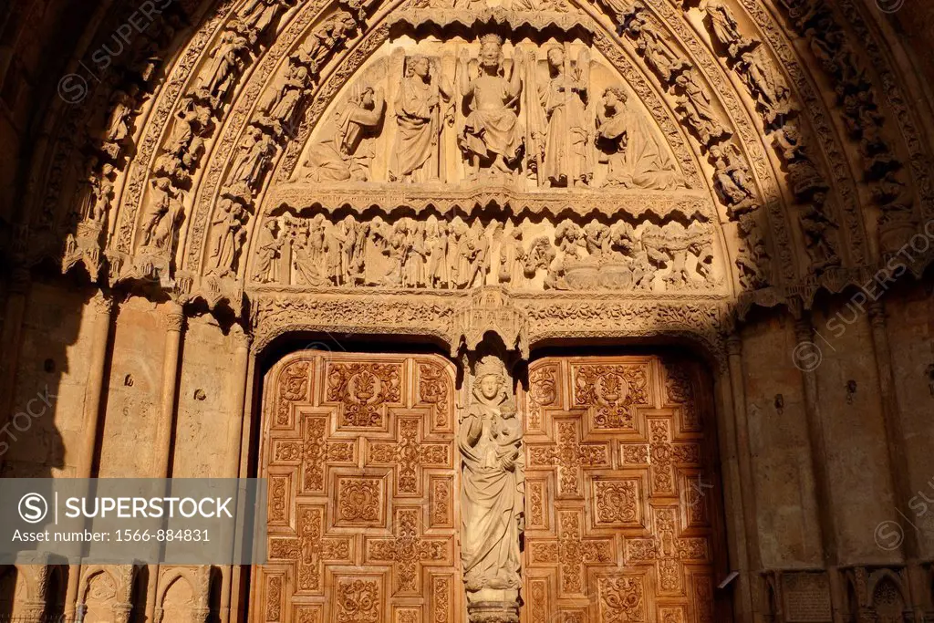 Door detail  Leon cathedral  Castilla-Leon  Spain  Camino de Santiago  The way of St  James