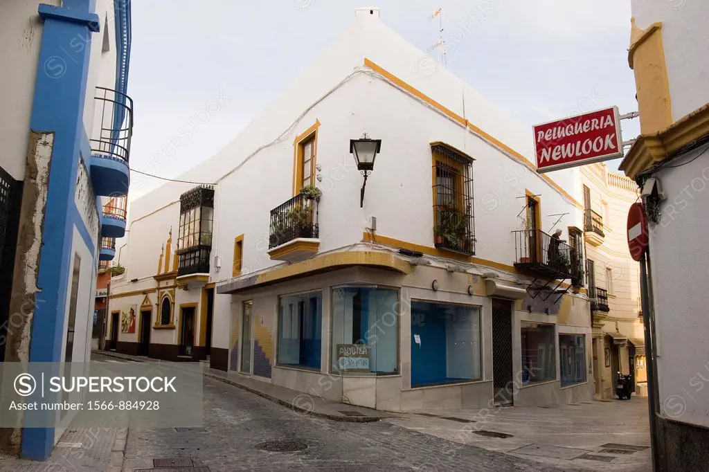 Street of Ayamonte, Huelva, Andalucia, Spain, Europe