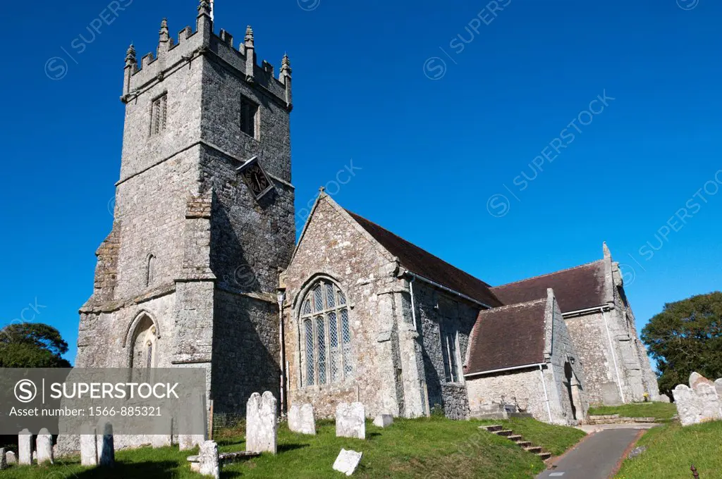 Europe, England, Isle of Wight, Godshill - All Saints Church