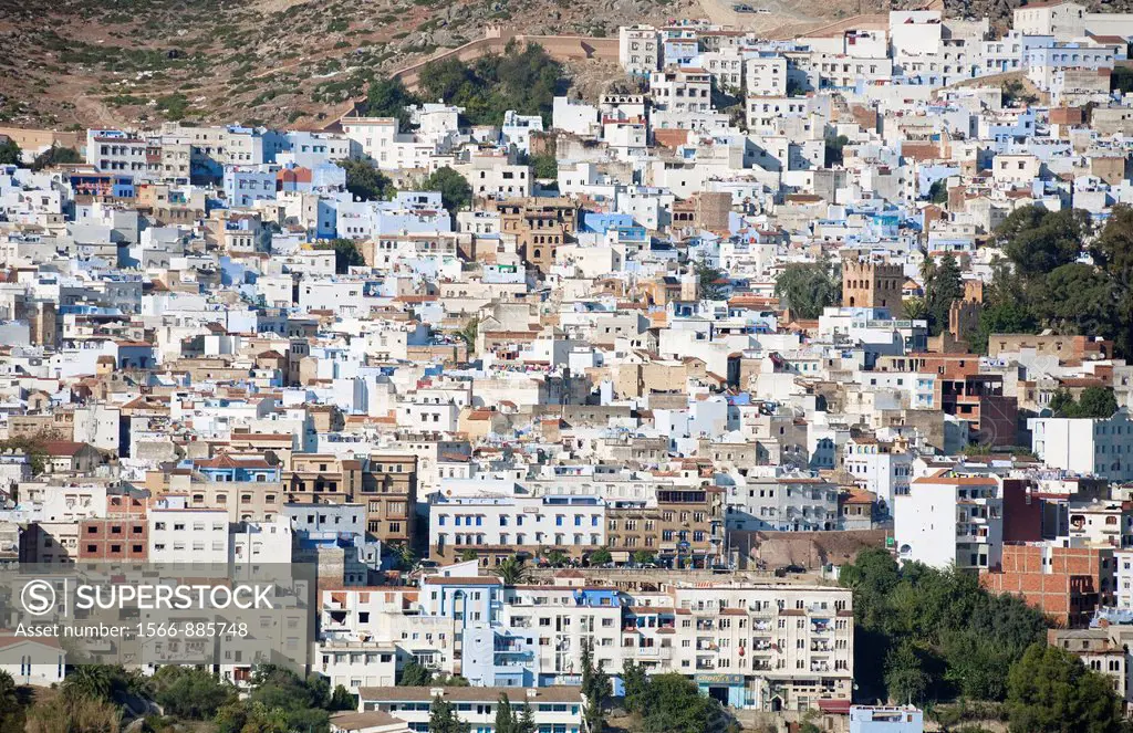 Morocco - The picturesque town of Chefchaouen in the Rif Mountains  Northern Morocco