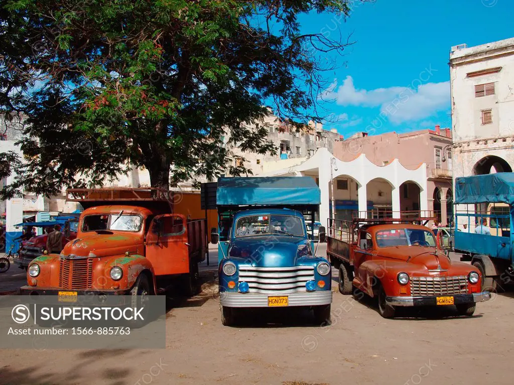 Old Trucks Old Havana Cuba