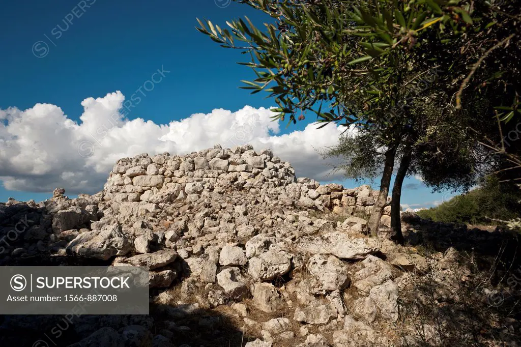Ses Talaies, Talaiotic Village, 1300 b 123 b C to C, Sant Agustí Vell, Minorca, Balearic islands Spain