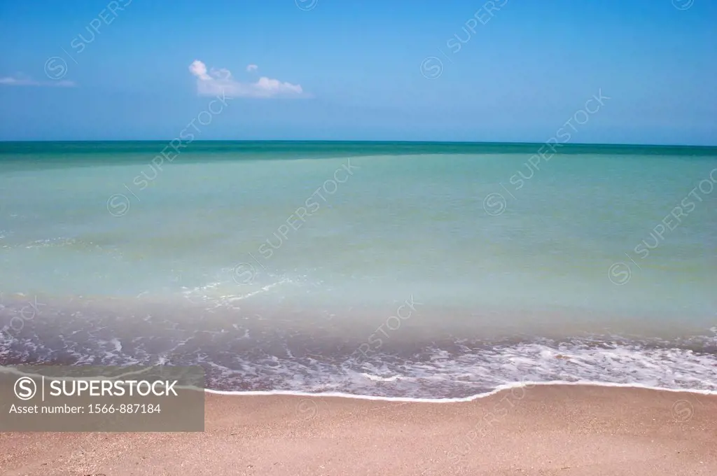 BEACH AT CAYO COSTA STATE PARK ON THE GULF OF MEXICO IN SOUTHWEST FLORIDA