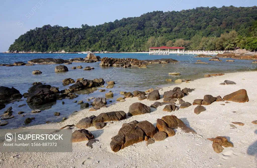 Beach at Pulau Perhentian, Perhentian Islands, Malaysia