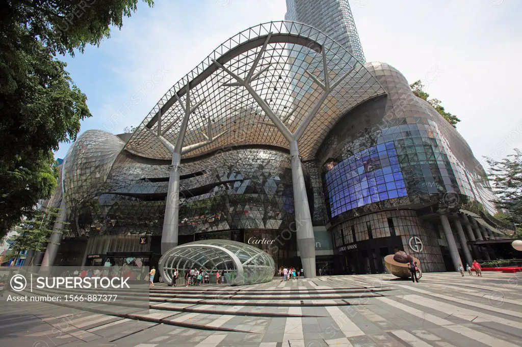 Modern architecture of ION Orchard shopping mall, Singapore
