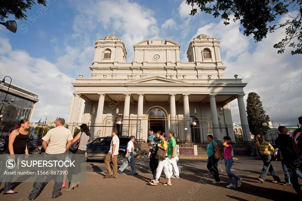 The Metropolitan Cathedral Catedral Metropolitana in the capital San Jose, Costa Rica, Central America
