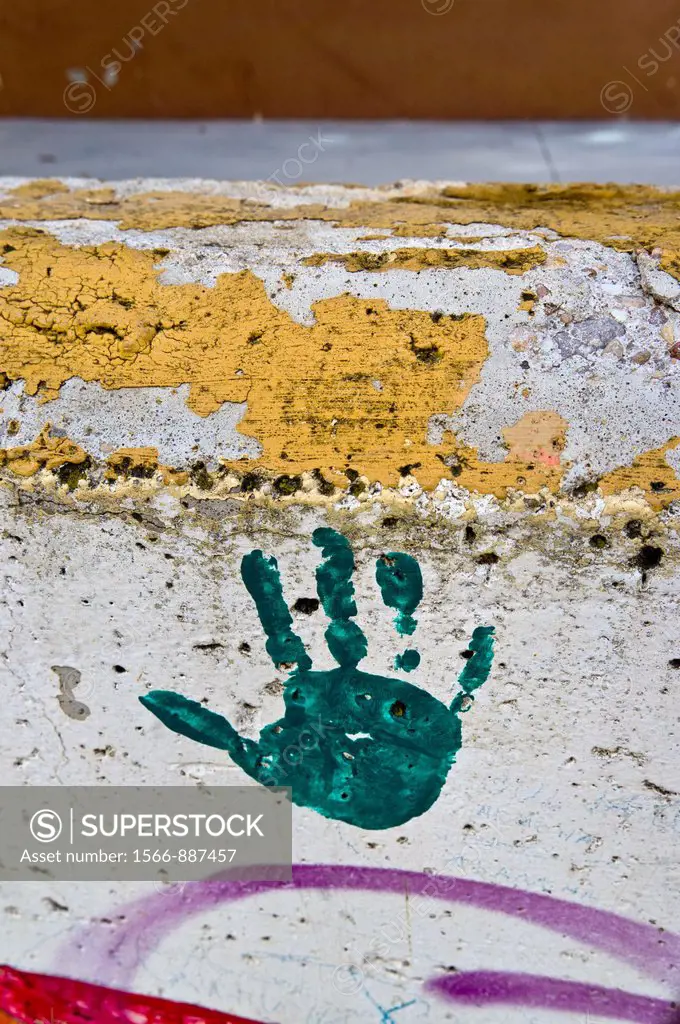 Painted Hand on a wall