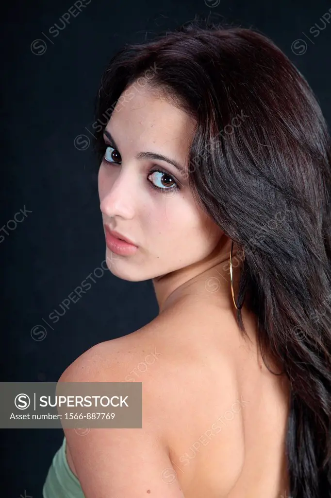 young model posing in the Studio