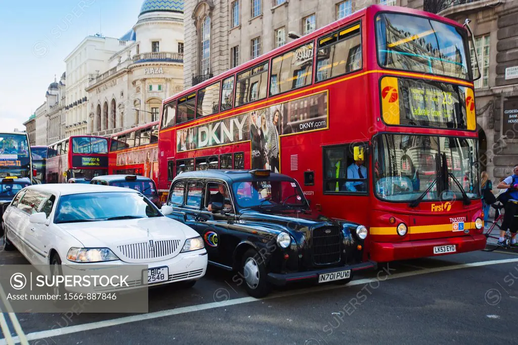 Differents Cars in Piccadilly Circus  Soho  London  England  United Kingdom  UK  Europe.