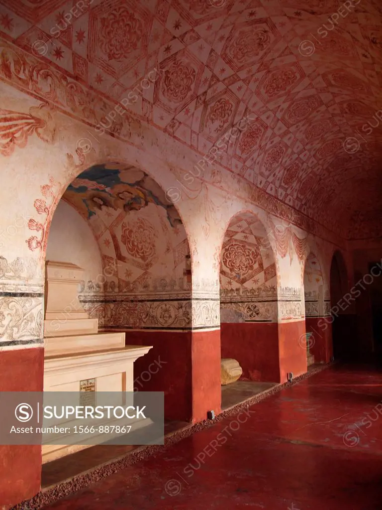 Tomb. Natividad convent. 1570. Tepoztlan. Mexico.