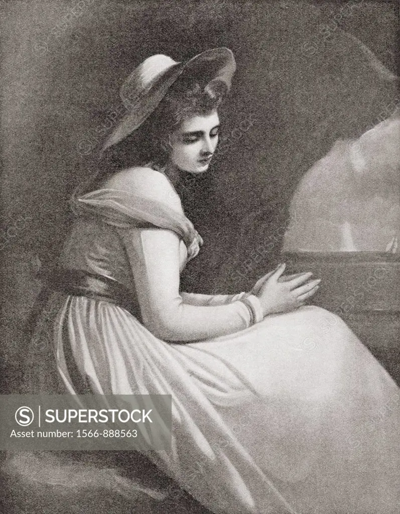 Emma, Lady Hamilton, 1765 - 1815  Mistress of Lord Nelson  From The Strand Magazine published 1897