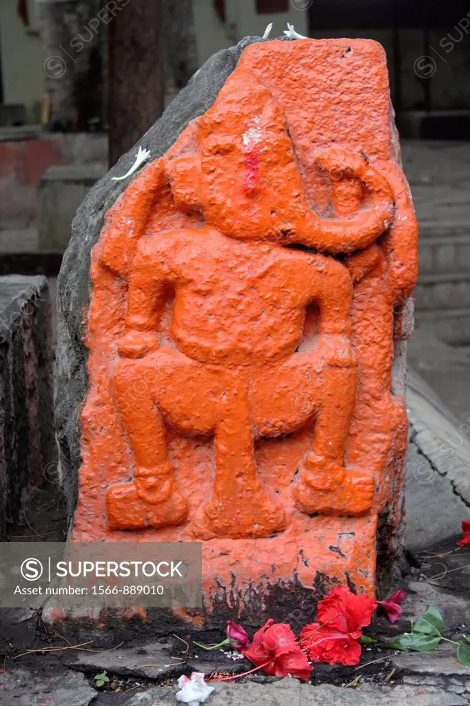 Lord Ganesha at Ancient Lord Shiva Temple, Siddheshwar Temple, Rajgurunagar, Khed, Maharashtra, India