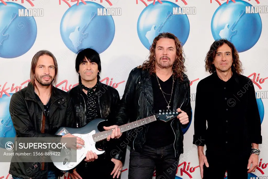 The Mexican band Mana during the presentation ceremony of the festival Rock in Rio Madrid 2012  Madrid, 21/02/2012