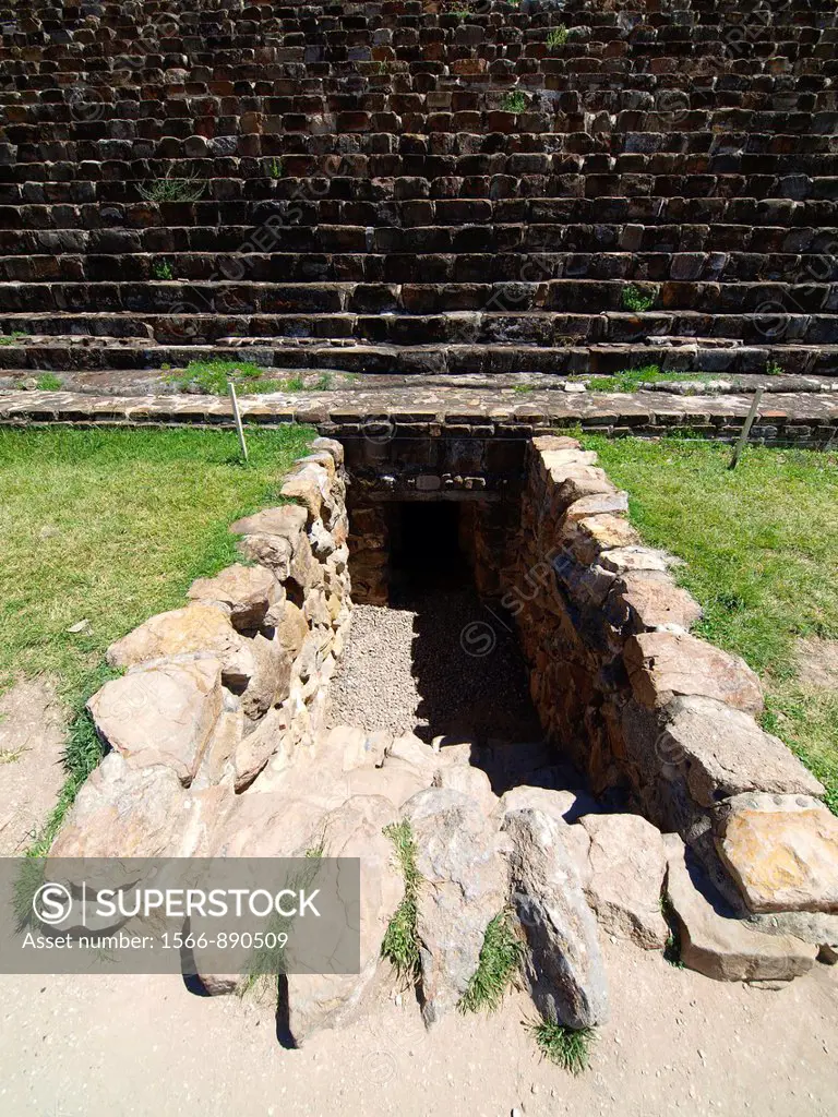 Zapotec tomb. Monte Albán archeological site. Oaxaca. Mexico.