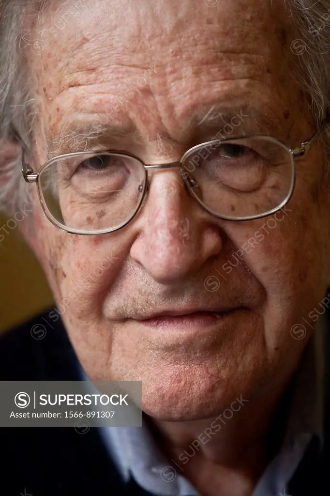 Portrait of the writer Noam Chomsky