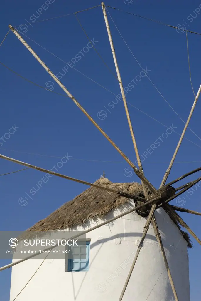 Old windmill on Paros Island, Cyclades, Greece