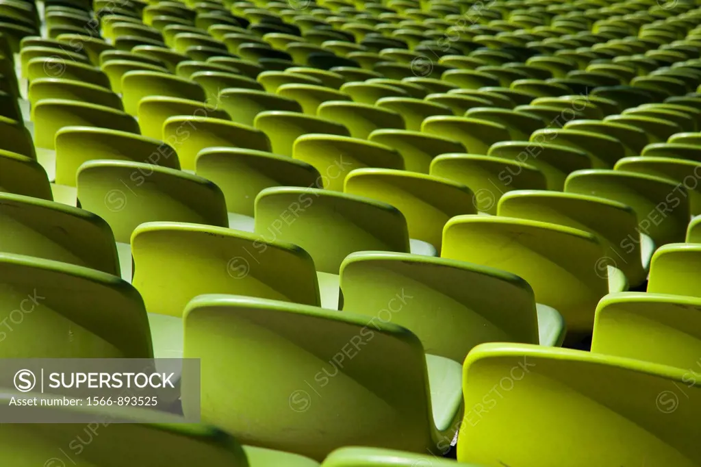 pattern of seats in a stadium