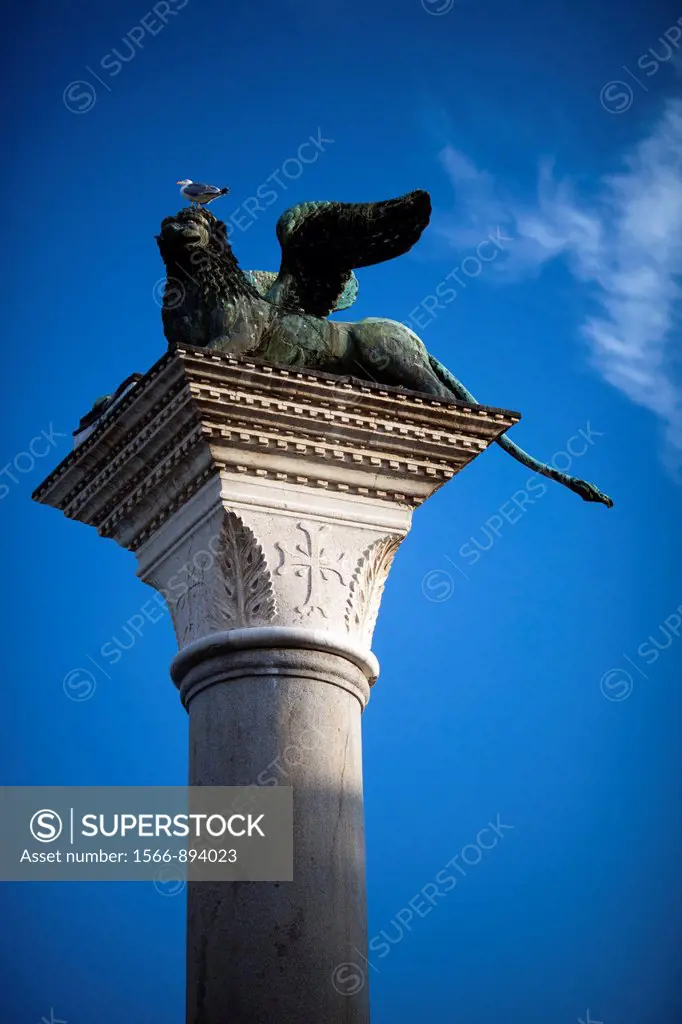 The Winged Lion on the Piazzetta, Venice, Italy