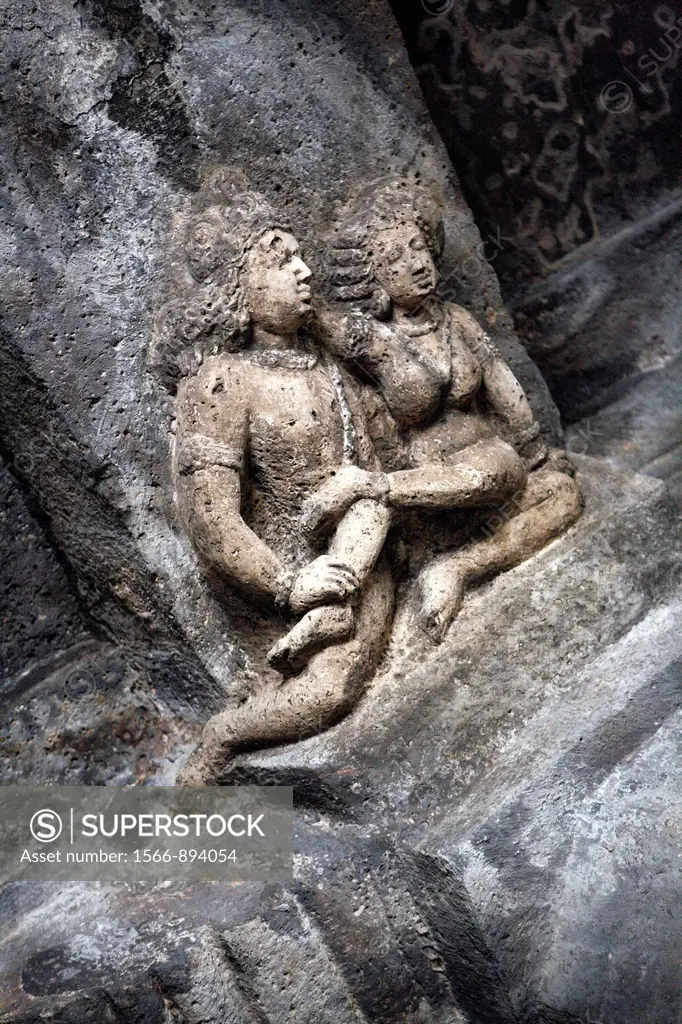 Caves, Buddhist monastery 5th century, UNESCO World Heritage site, Ajanta, India