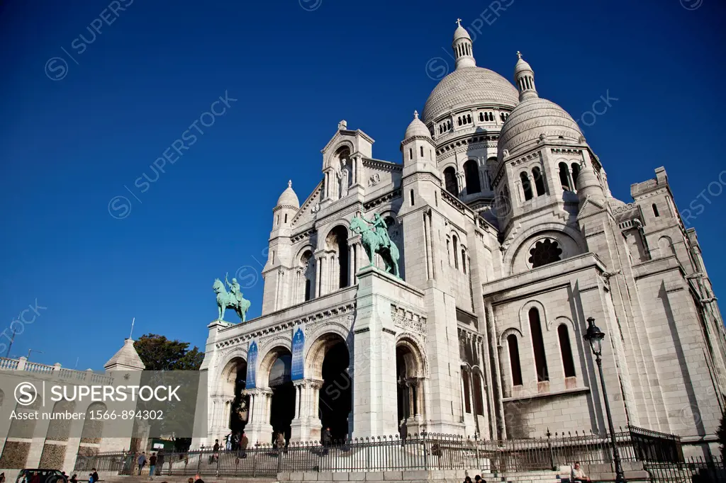 Basilique du Sacré-Coeur, Montmartre district, Paris, France, Europe