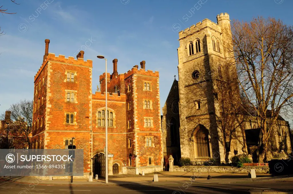 Lambeth Palace, Official London Residence of The Archbishop of Canterbury, London, England, UK