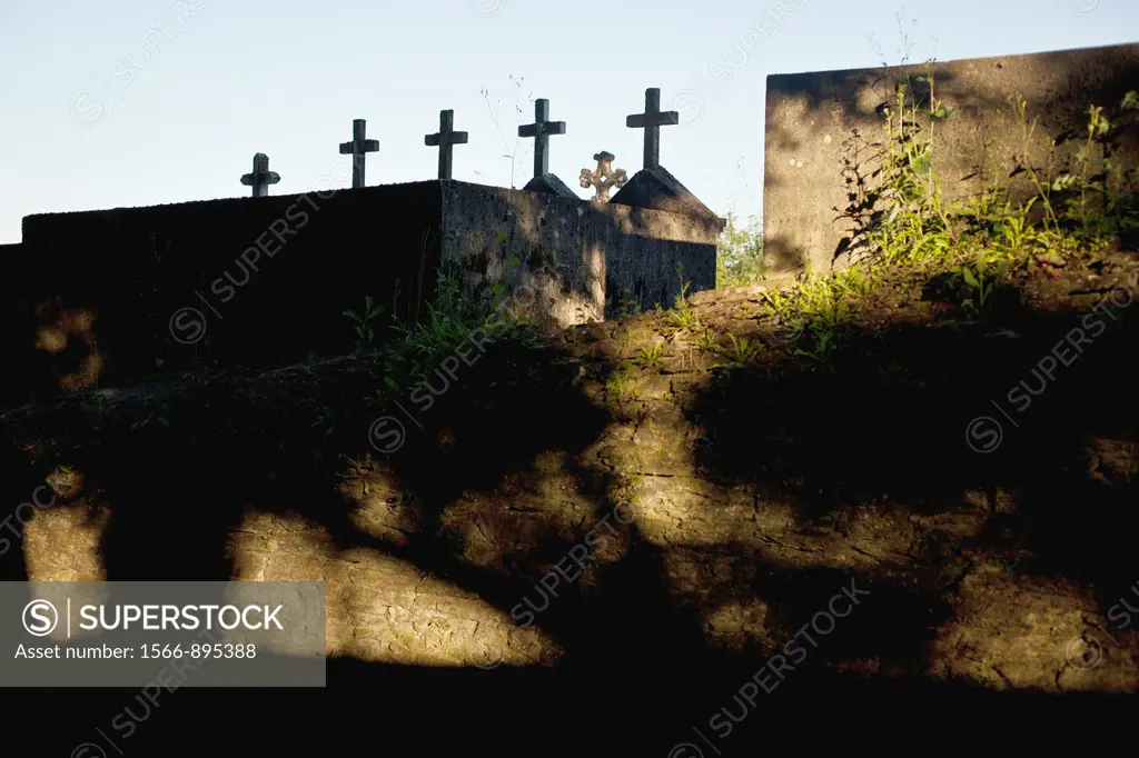Graveyard crosses along the Camino de Santiago